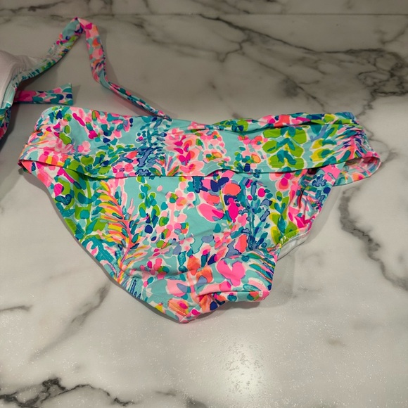 Colorful Leaf Print Bikini Set - Picture 2 of 4